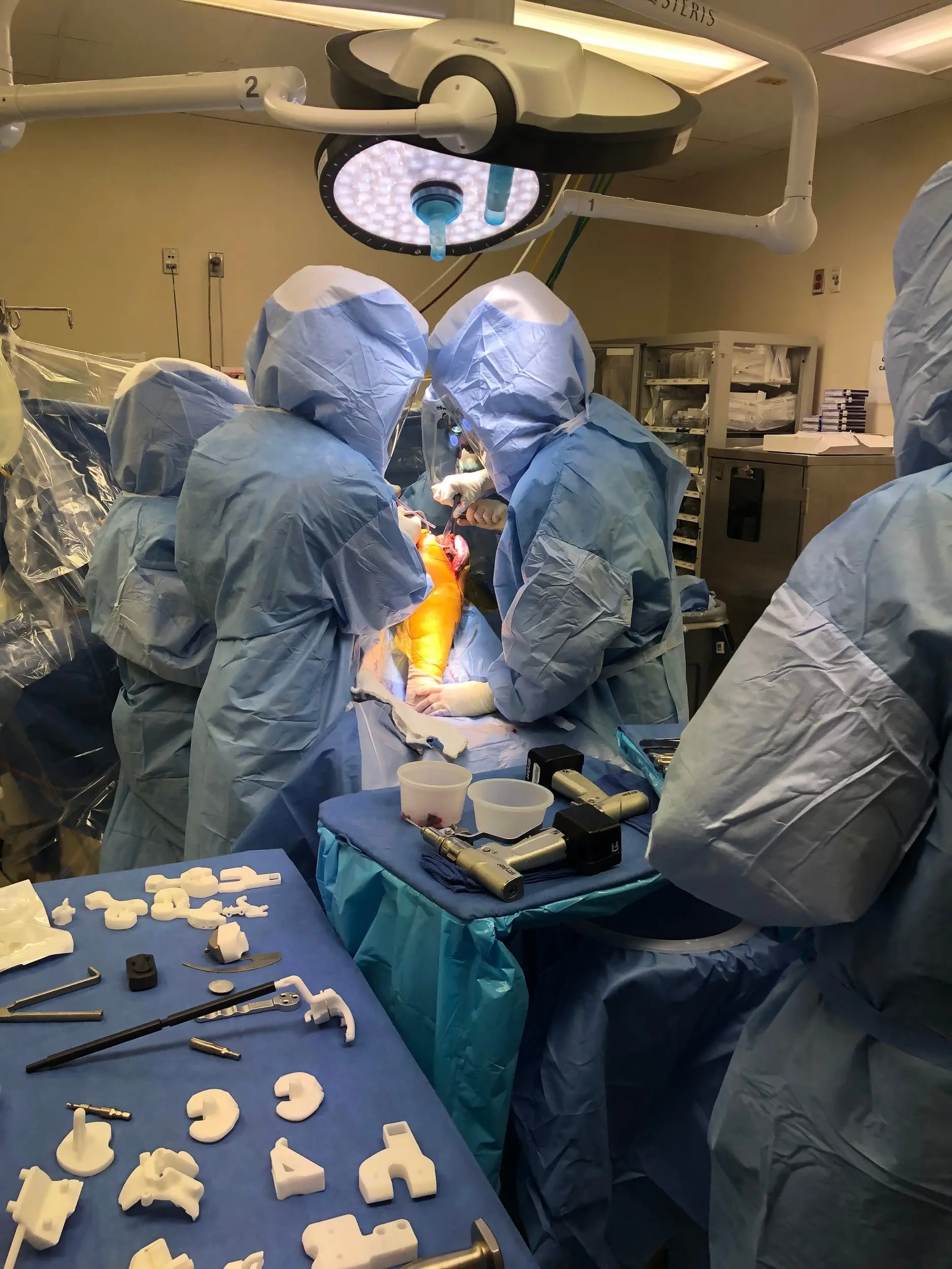 Doctors performing the actual surgery