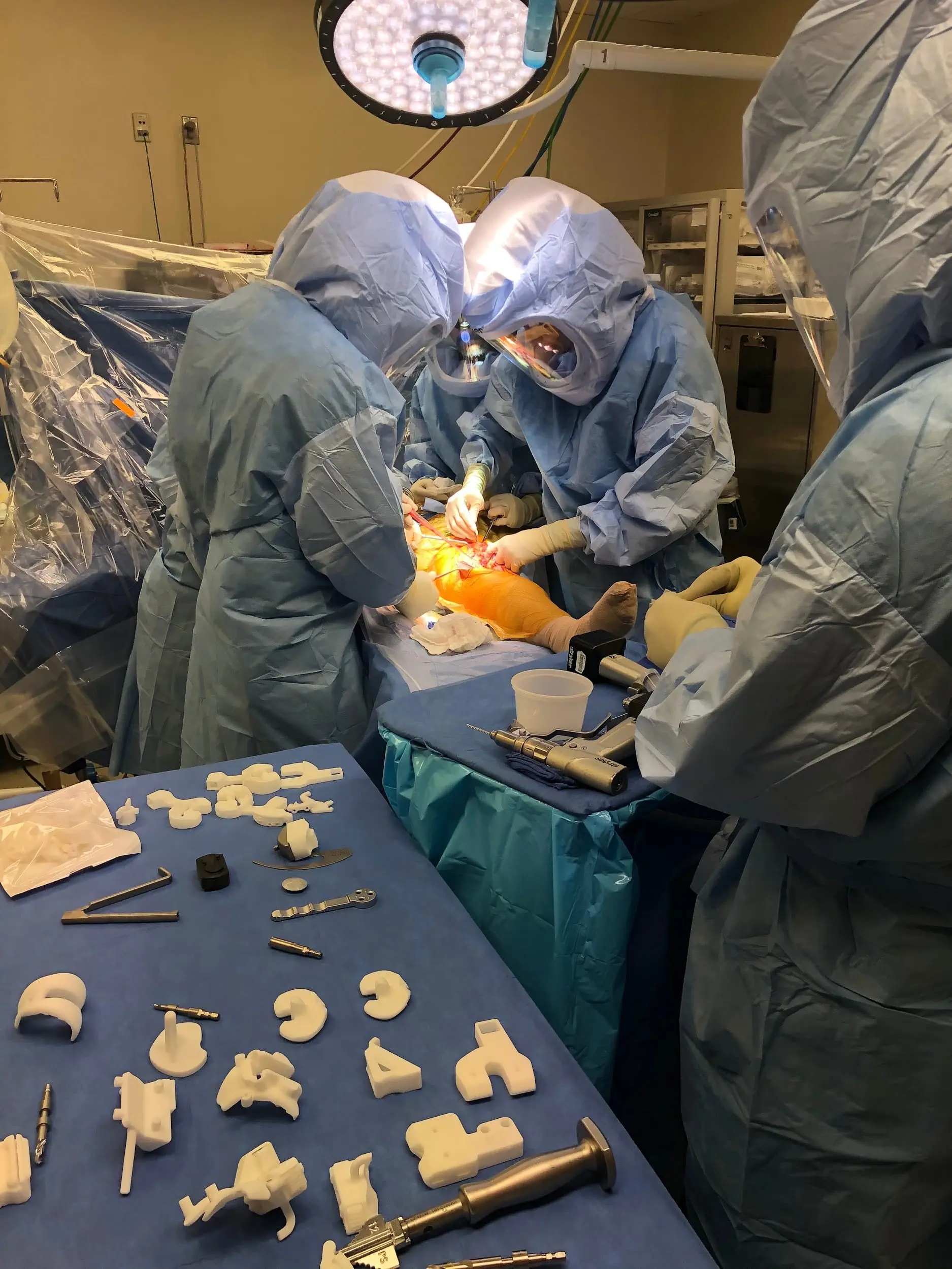 Doctors performing the actual surgery